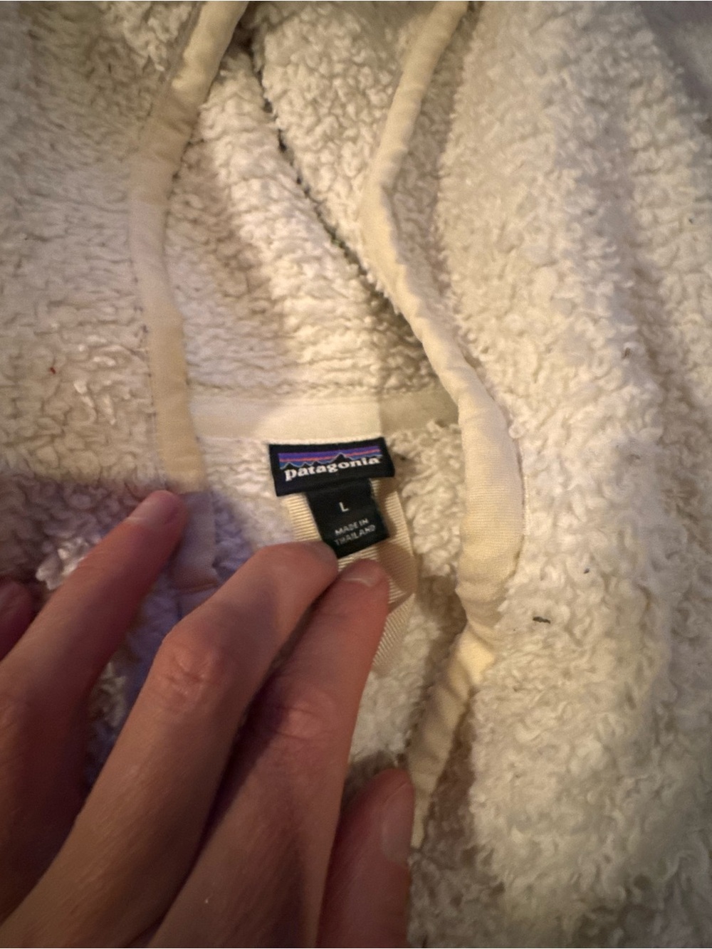 Patagonia Fleece Hoodie half zip size large - Picture 5 of 5